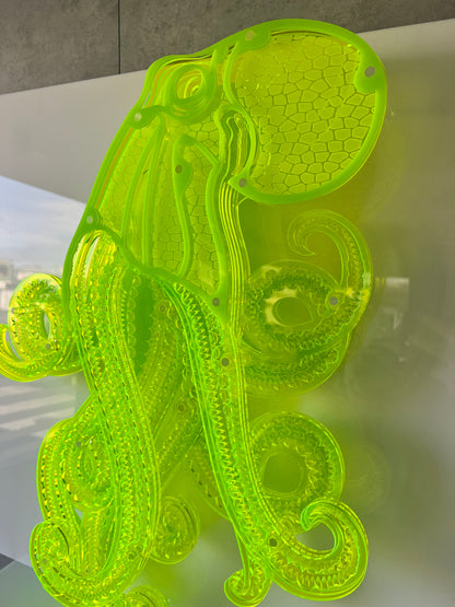Neon Octopus close-up showing intricate tentacle detail