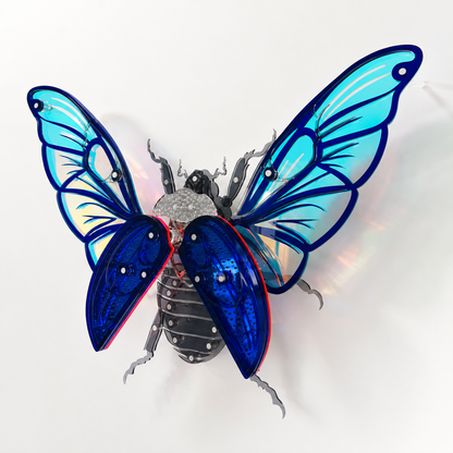 Blue Scarab Beetle
