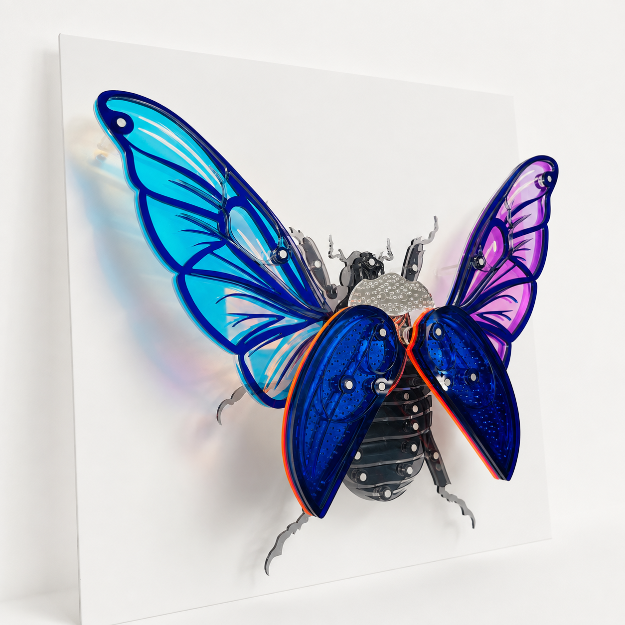 Blue Scarab Beetle